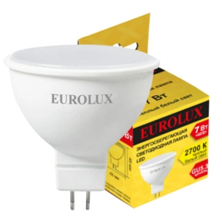 Лампа светодиодная Eurolux LL-E-MR16-7W-230-2,7K-GU5.3