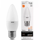 Gauss жарықдиодты шамы Elementary Candle 6W E27 2700K