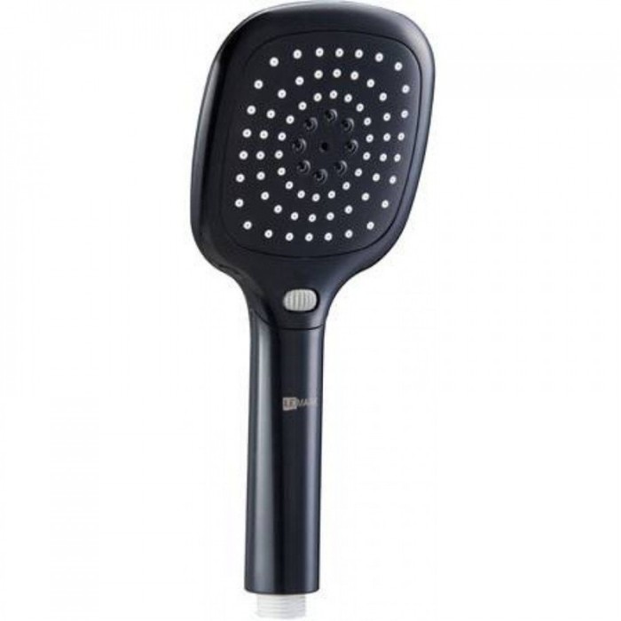Лейка душевая Lemark LM1013Black, квадратная 3-функциональная, 110x253 ...