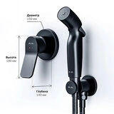 Гигиенический душ со смесителем AM.PM X-Joy F40H85A22 - фото 3