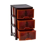 Комод 3-х секционный "Африканец", цвет терракот/шоколад  - фото 2