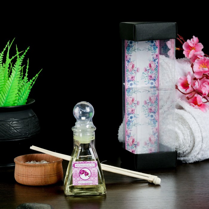 Подарочный набор с аромамаслом 50 мл "Романтика", аромат орхидея 