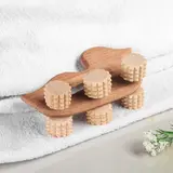 Массажер деревянный "Уточка", 6 роликов  - фото 2