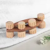 Массажер деревянный "Машинка", 8 роликов 