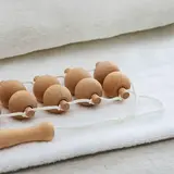 Массажёр-лента, шариковый, универсальный, 10 звеньев, цвет «светлое дерево»  - фото 3