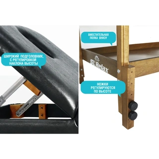 Массажный стол SL Relax Comfort Black