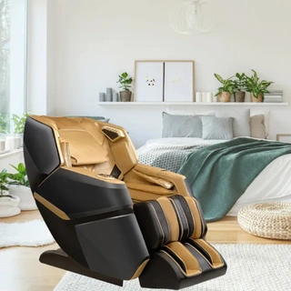 Массажное кресло Relaxy Marquess чёрно-жёлтое