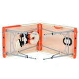 Массажный стол Relaxy Manitoba Бело-оранжевый - фото 2