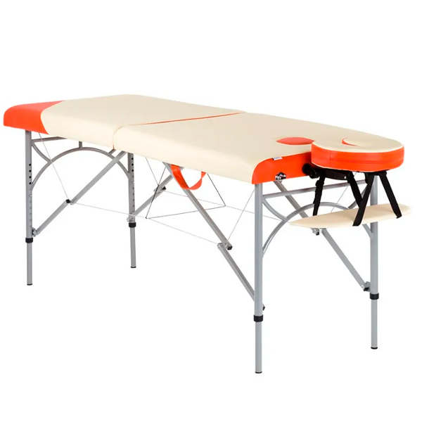 Массажный стол Relaxy Manitoba Бело-оранжевый