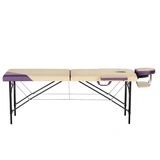 Массажный стол Relaxy Alberta Бело-фиолетовый - фото 3