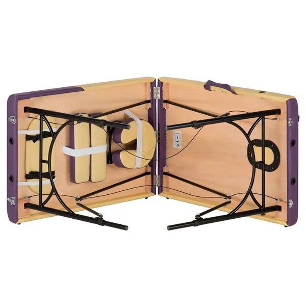 Массажный стол Relaxy Alberta Бело-фиолетовый - фото 4