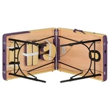 Массажный стол Relaxy Alberta Бело-фиолетовый - фото 4