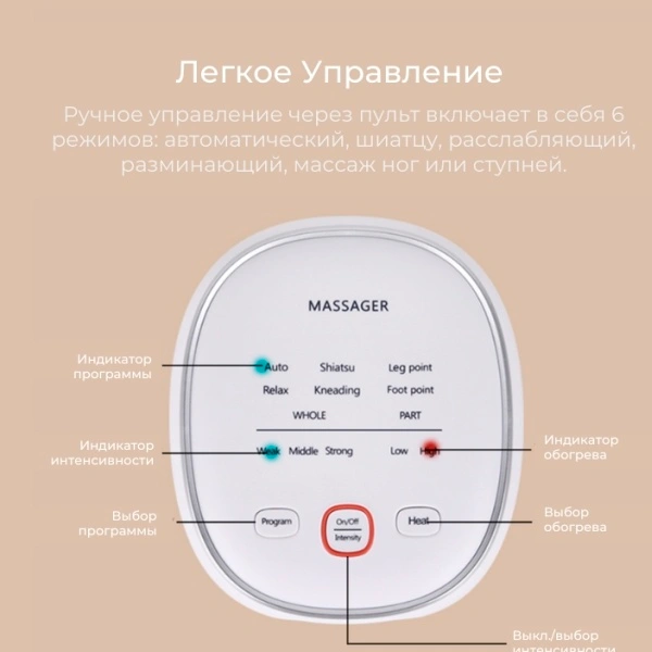 Массажер для ног Relaxy Bliss Up Gray - фото 4