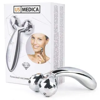 Роликовый массажер для лица и тела US Medica Diamond
