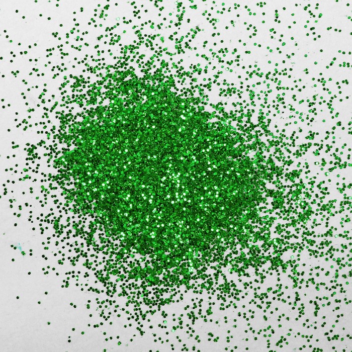 Наполнитель для шара «Блёстки», 0,4 мм, 500 г, цвет зелёный 