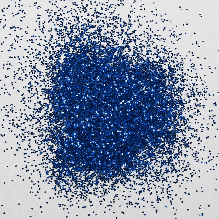 Наполнитель для шара «Блёстки», 0,4 мм, 500 г, цвет синий 