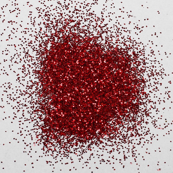 Наполнитель для шара «Блёстки», 0,4 мм, 500 г, цвет красный 