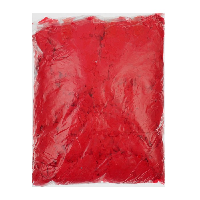 Наполнитель для шара «Конфетти звезды», 2 см, бумага, 500 г, цвет красный 