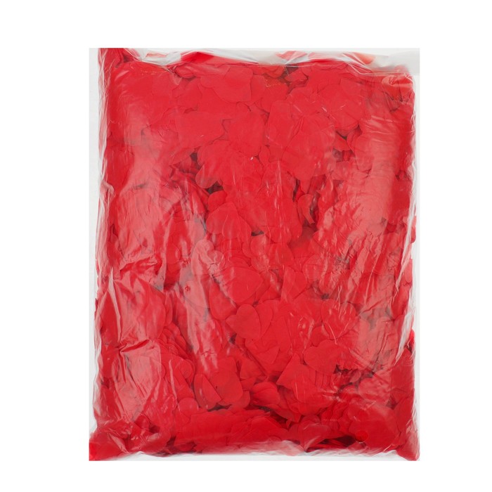 Наполнитель для шара "Конфетти сердца" 2,4 см, бумага, цвет красный, 500г 