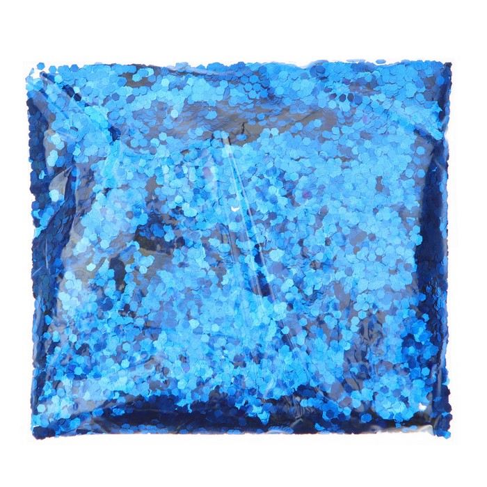 Наполнитель для шара "Конфетти шестиугольник", 4 мм, цвет синий, 100 г 