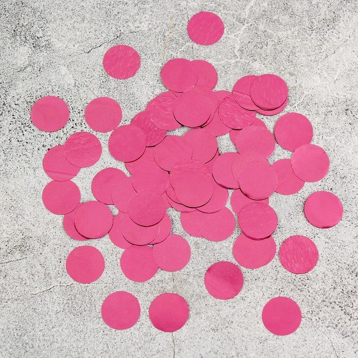 Наполнитель для шара Круг розовый, 1 см, набор 9 штук 