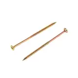 Саморез по дереву INFIX, 5х100 мм, потай, Torx20, жёлтый цинк 