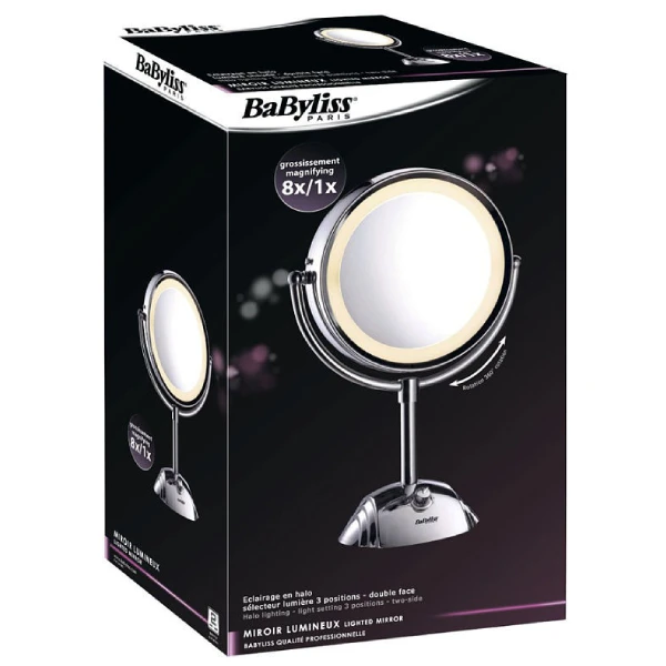 Зеркало BaByliss с 8-ми кратным увеличением 8438E - фото 2