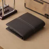 Портмоне мужское, 2 отдела, для карт, цвет кофе  - фото 2