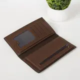 Портмоне мужское, 1 отдел, цвет коричневый  - фото 3