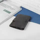 Портмоне мужское 2 в 1, цвет коричневый  - фото 3