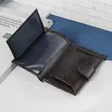 Портмоне мужское 2 в 1, цвет коричневый  - фото 5