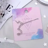 Кулон "Гимнастка", цвет белый в серебре, 45см  - фото 2