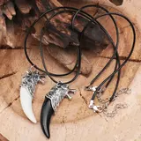 Кулон унисекс "Клык волка", цвет МИКС, 42 см 