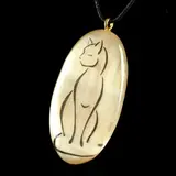 Кулон «Киска», 3×5,5 см, селенит  - фото 2