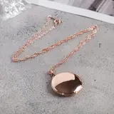 Кулон для фото "Эдель" круг, цвет золото, 40см 