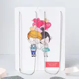 Кулон "Неразлучники" инь-янь, цвет чёрно-белый в чернёном серебре, 45см  - фото 3