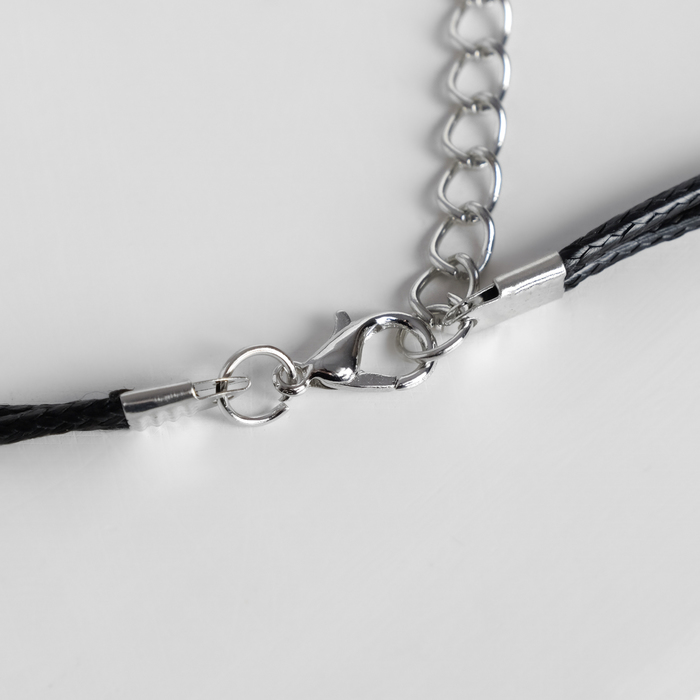 Кулон на шнурке "Алхимия" решётка, цвет матовое серебро, 45см 