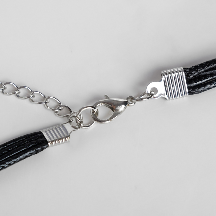 Кулон на шнурке "Алхимия" знаки, цвет чёрный в серебре, 50см 
