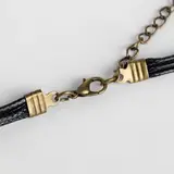 Кулон на шнурке "Тотем" ромбы, цвет золото, 60см 