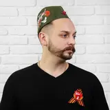 Набор «День Победы. Гвоздики», пилотка, брошь  - фото 5