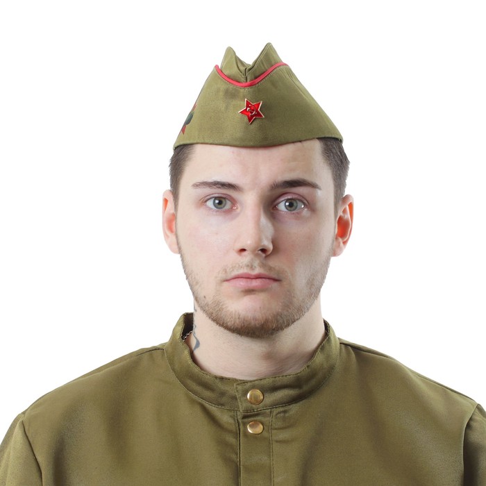 Пилотка военного для взрослых «Русская армия всех сильней» 