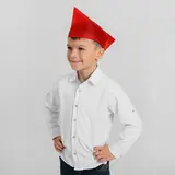 Пилотка пионерская, цвет красный 