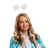 Карнавальный ободок "Две снежинки", поролон 