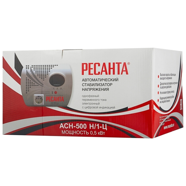 Стабилизатор цифровой Ресанта 500/1 АСН  Ц - фото 5