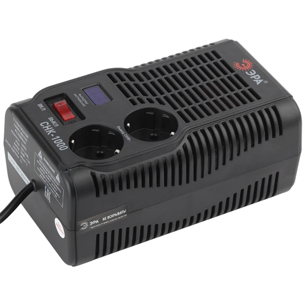 Стабилизатор напряжения ЭРА СНК-1000 - фото 3