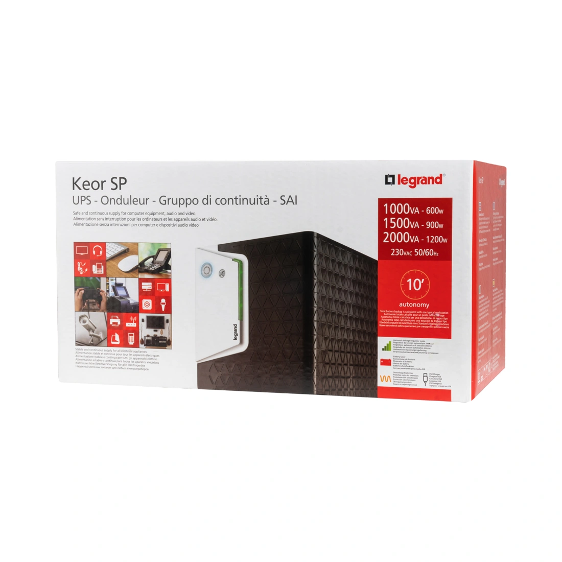 Источник бесперебойного питания Legrand Keor SP 1500 ВА Keor SP 1500 ВА (310190) - фото 4