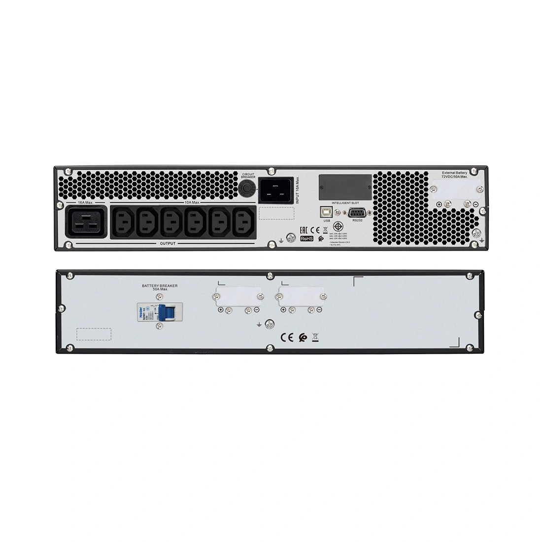 Источник бесперебойного питания Schneider Electric Easy UPS SRVS3KRILRK SRVS3KRILRK (SRVSPM3KRIL+SRVS72RLBP-9A+SRVSRK1) - фото 3