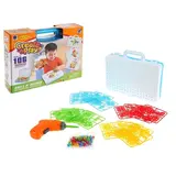 Конструктор в чемоданчике «Создавай и играй», с электрическим шуруповёртом, 106 деталей 