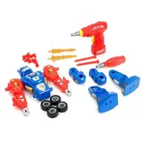 Конструктор «Робот» 2 в 1, с электрическим шуруповёртом, 31 деталь, световые и звуковые эффекты  - фото 4