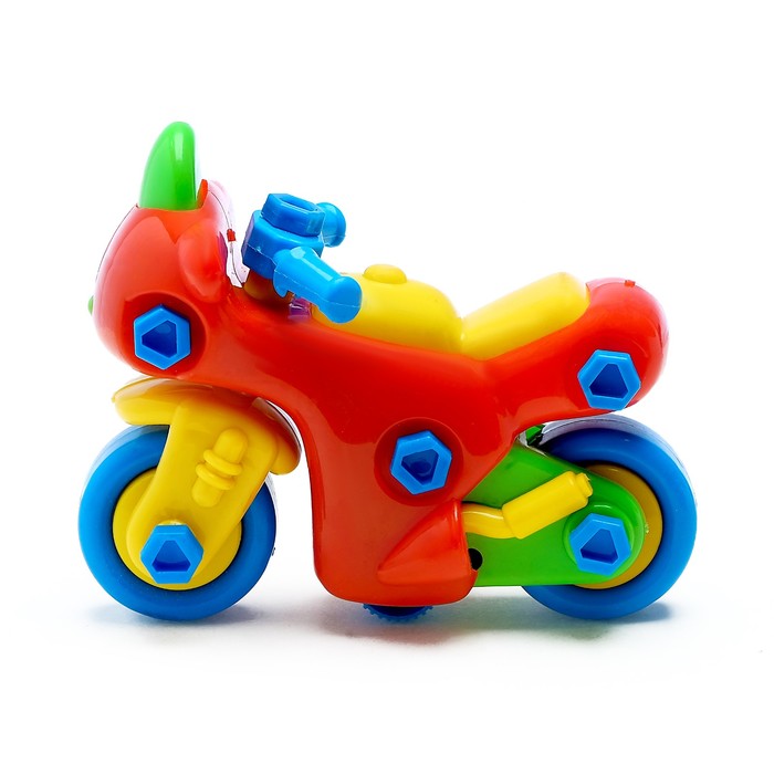 Конструктор для малышей «Мотоцикл», 33 детали, цвета МИКС 